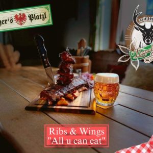 Ribs and Wings – All u can eat