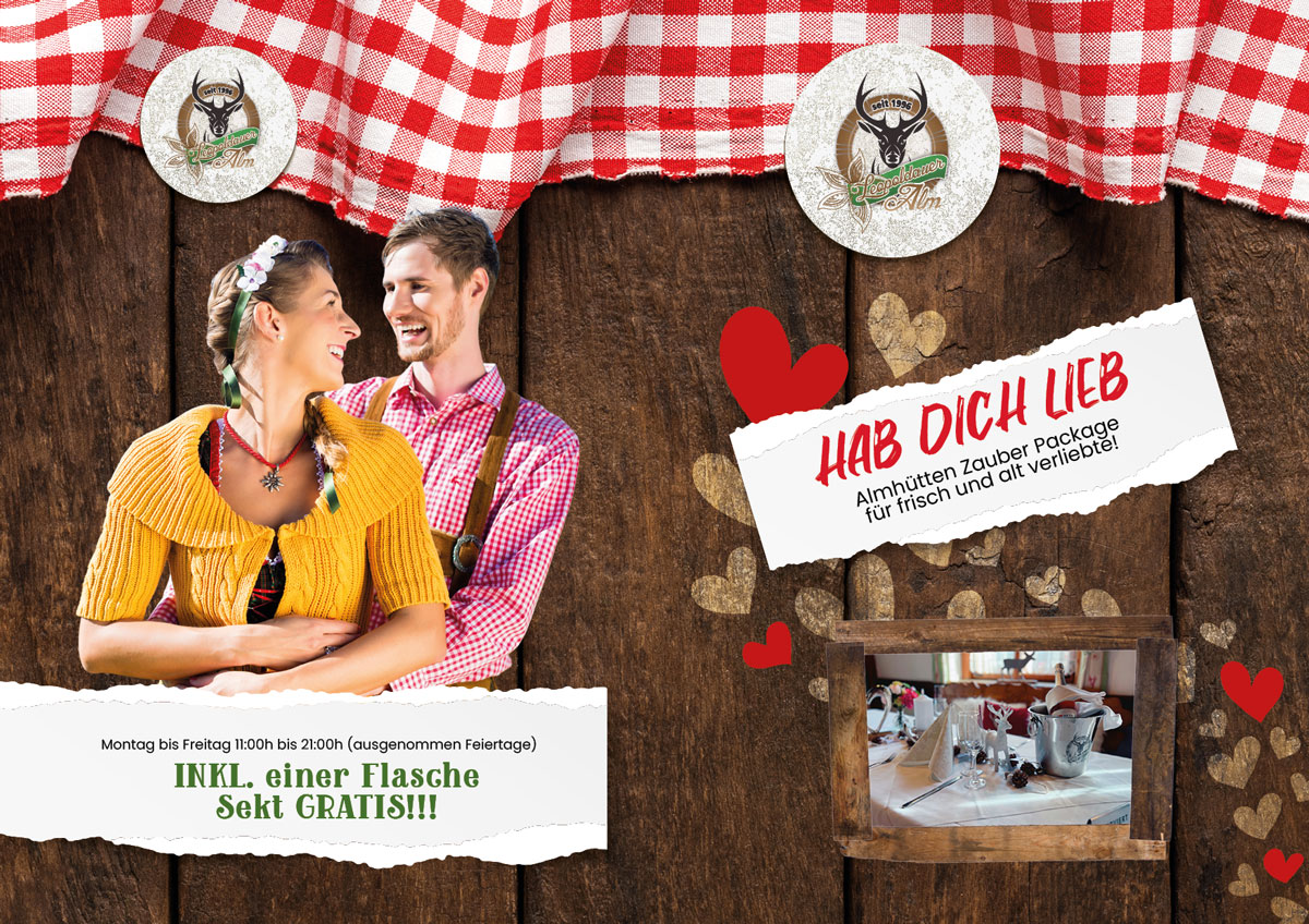 „Hab dich lieb“ Almhüttenzauber Paket