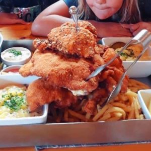 Schnitzelplatte für 2 (Huhn)